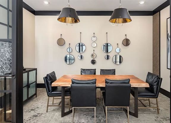 a conference room in clubhouse