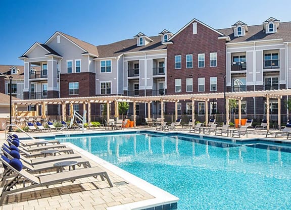 our apartments offer a swimming pool at Canopy at Ginter Park Apartments in Richmond, VA 23227