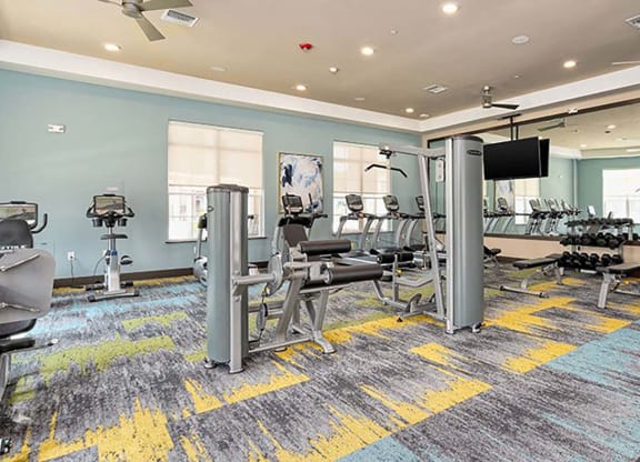 Modern Fitness Center at Canopy at Ginter Park Apartments, Richmond, VA, 23227