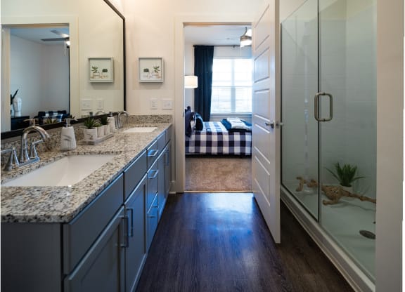 bathroom at The Quincy Apartments, Georgia, 30102