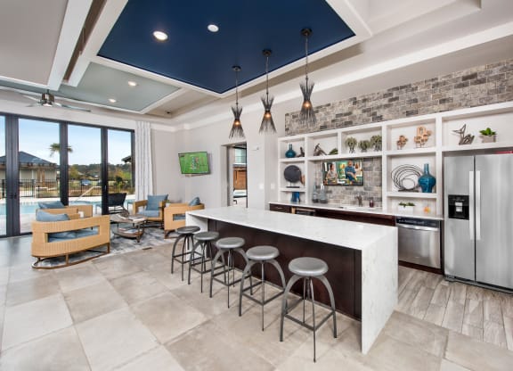 Clubhouse Kitchen at Residence at Riverwatch, Augusta, 30909