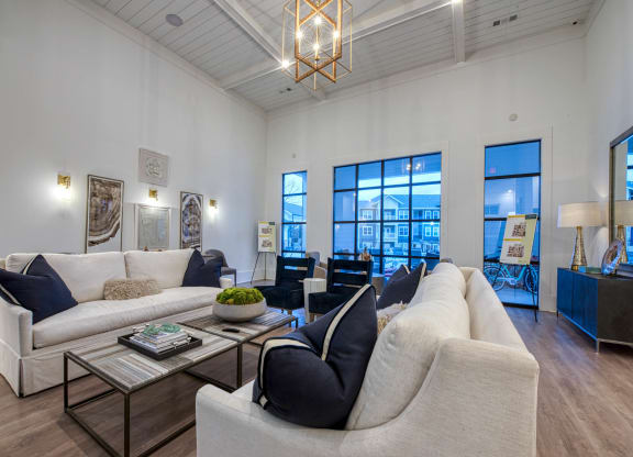 a living room with a couch and a table at Retreat at Arden Farms, North Carolina, 28704