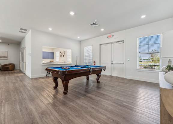 Billiards Table at Seaboard at Sidbury Station, Castle Hayne, North Carolina