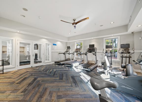 Fitness Center With Modern Equipment at Sterling Manor, Williamsburg, 23185