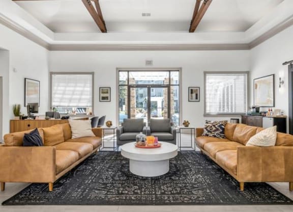 a living room with two couches and a coffee table at Marina Point, Chattanooga, TN 37415
