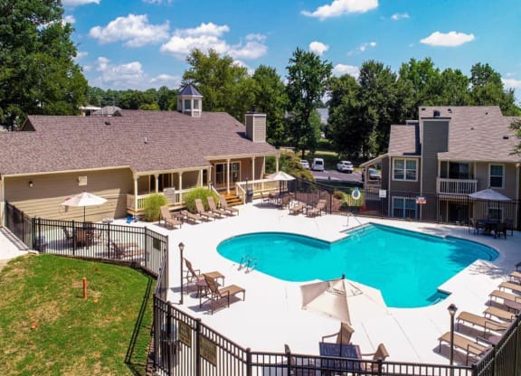 our apartments offer a swimming pool at Hunters Chase Apartments, Midlothian, Virginia