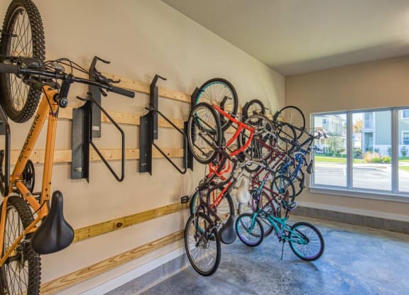 Bike Storage at Sapphire at Centerpointe, Virginia