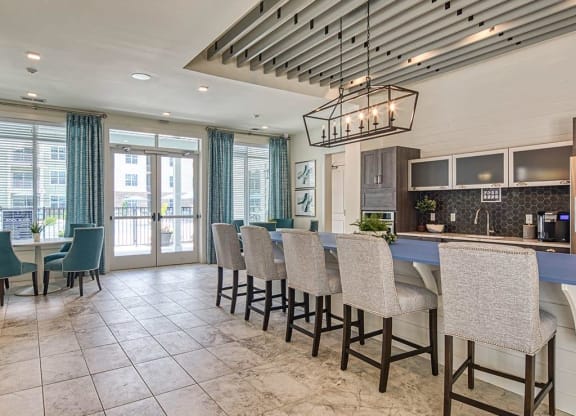 Clubhouse Kitchen at Sapphire at Centerpointe, Midlothian, VA, 23114