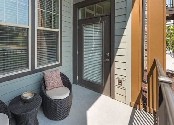 Private covered patios and balconies at 2000 West Creek Apartments, Virginia, 23238
