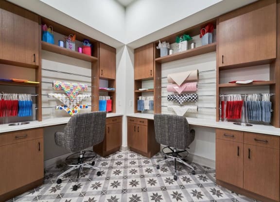 a room with two desks and two chairs at Tapestry West, VA 23230