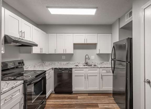 Kitchen Space at Lifestyle at Shreveport Apartments, Shreveport, Louisiana