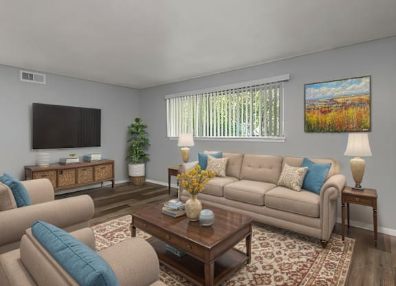 Bright Living Room at Lifestyle at Shreveport Apartments, Shreveport, 71109