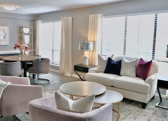 Large windows provide lots of natural light