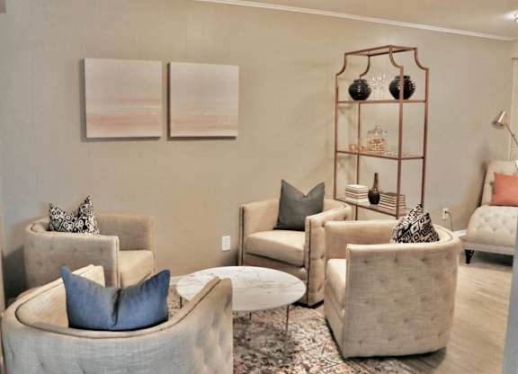 Spacious lounge area