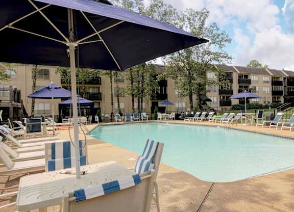 Large pool and sundeck