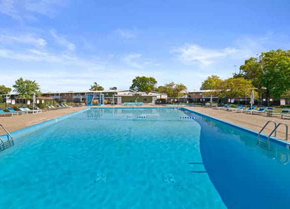 the swimming pool at our apartments