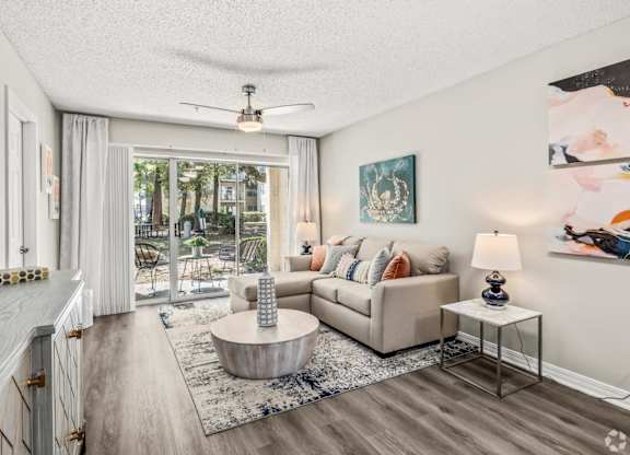 Modern Living Room at Coastline Apartments, Florida  