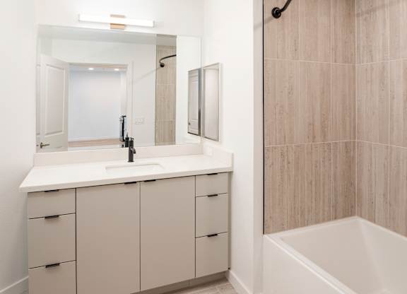 Bathroom With Bathtub at The Reserve La Mirada, California, 90638
