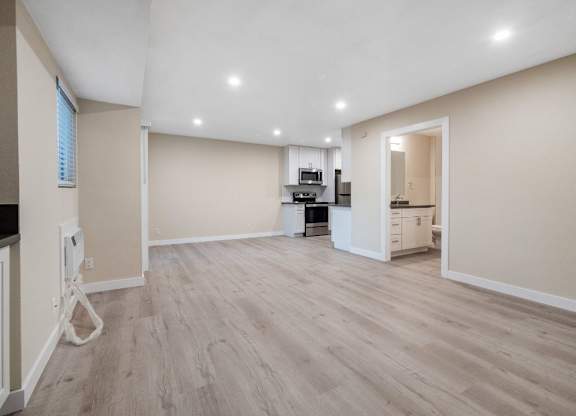 Vacant Living Area at Sunset Cliffs Apartments, California, 92084