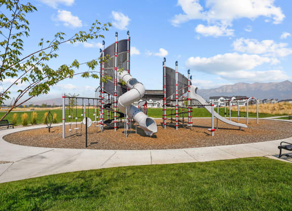 community playground near Crestview at Highland townhomes in Highland, UT