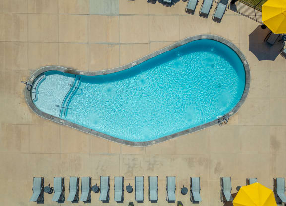arial view of the pool at the resort at longboat key club at Aldara Apartments in Saratoga Springs, Utah