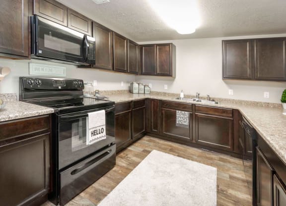 our apartments have a modern kitchen with stainless steel appliances