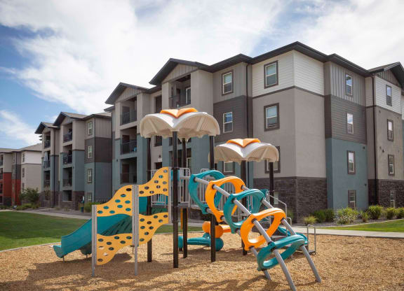 our apartments showcase a playground