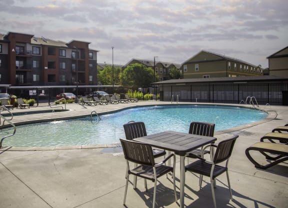 our apartments showcase an unique swimming pool