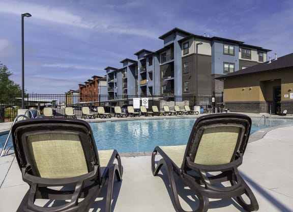 our apartments showcase an unique swimming pool
