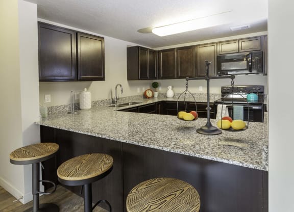 our apartments offer a kitchen