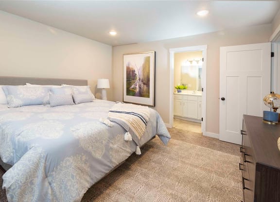 bedroom atVALO at South Haven Farms townhomes in Payson, UT