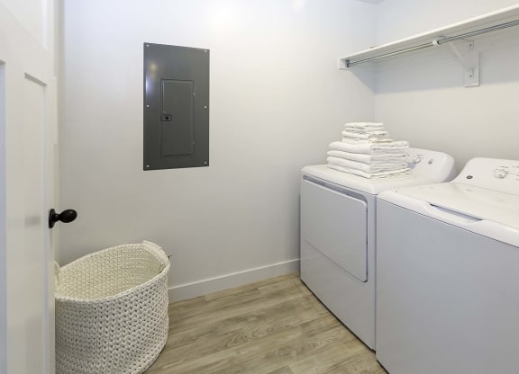 washer and dryer included at VALO at South Haven Farms townhomes in Payson, UT