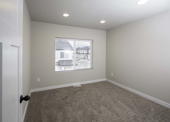 bedroom at VALO at South Haven Farms townhomes in Payson, UT