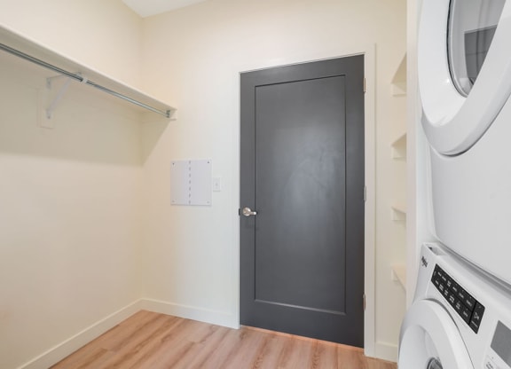 a laundry closet
