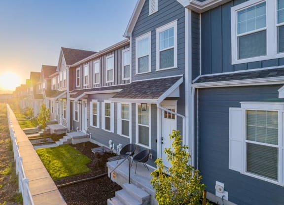 exterior photo at Crestview at Highland townhomes in Highland, UT