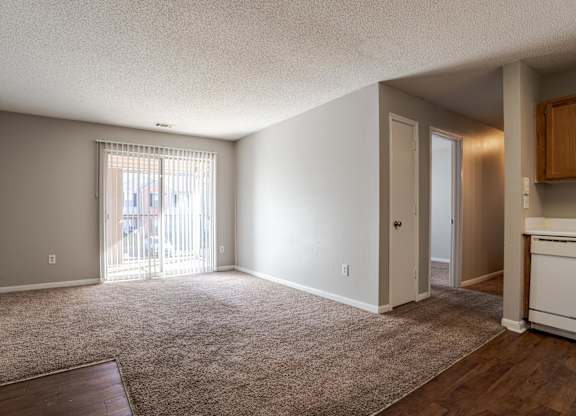 Unfurnished Living Area at Brookside Pointe Apartments, Travelers Rest South Carolina