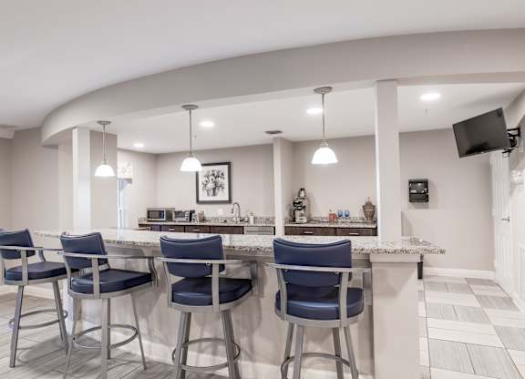 All Electric Community Kitchen In Clubroom at Gardens of Traville, Maryland , 20850