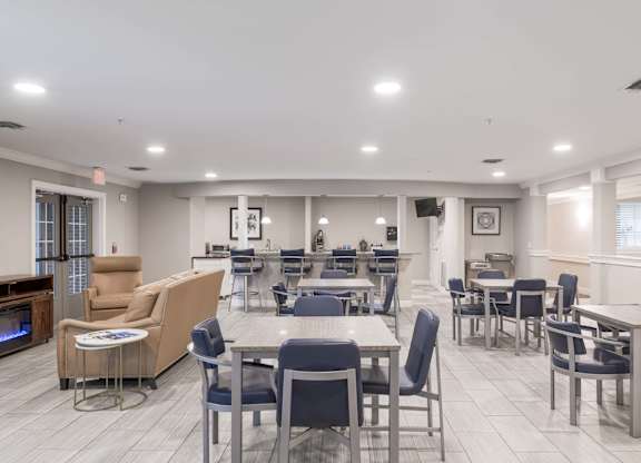 Clubhouse With Fireplace at Gardens of Traville, Rockville, MD, Maryland , 20850