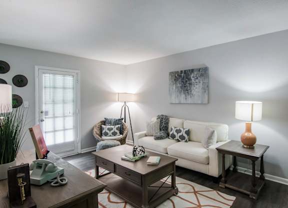 Stunning living room at Gates at Summerville, Summerville