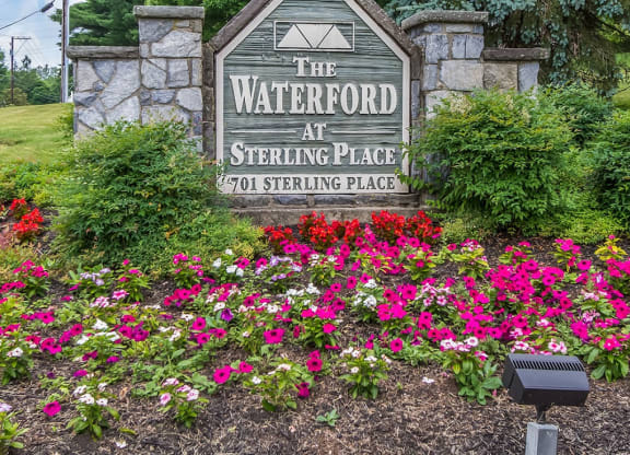 Property Signage at Waterford at Sterling Place, Pennsylvania