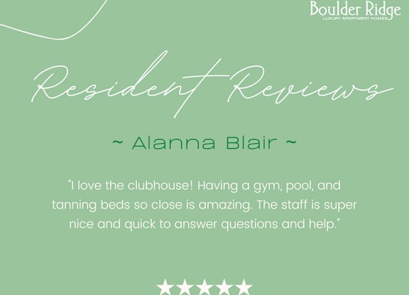 a green background with the words assistant registers almanac blair with stars on it at Boulder Ridge, Duluth, MN