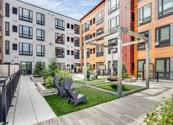 Courtyard Patio at Bluestone Flats, Minnesota, 55803