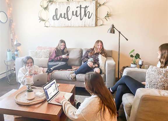Living Room Interior at Campus Park, Duluth, MN, 55811