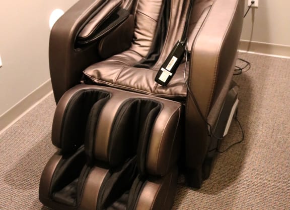 a massage chair is shown in a room  at Timber Ridge, Forest Lake, MN