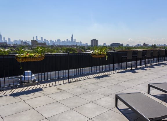 City views in shared community space 