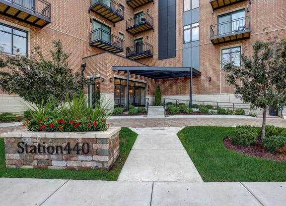 our apartments have a walkway to the entrance of our building