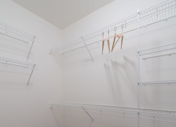 the view of a room with white lines on the wall