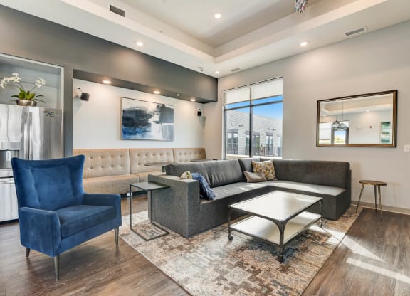 a living room with couches and chairs and a table at Barrington 101, Barrington, 60010