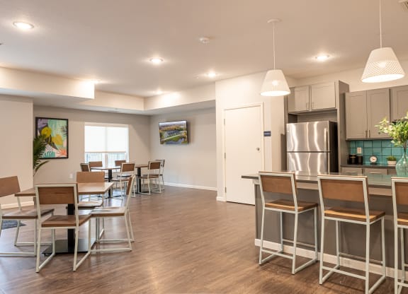 Club Room with Kitchen and Dining