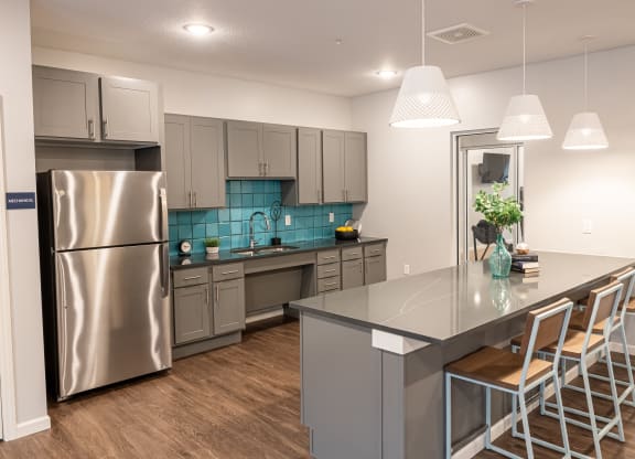 kitchen in community room